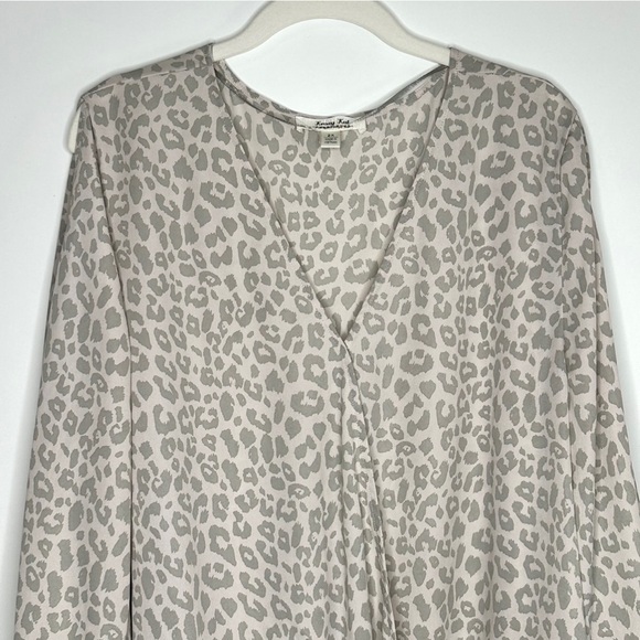 Krazy Kat Leopard Wrap Blouse‎ Size 2X​ - Picture 5 of 10
